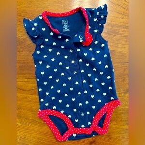 Red, white, and blue Baby Onesie